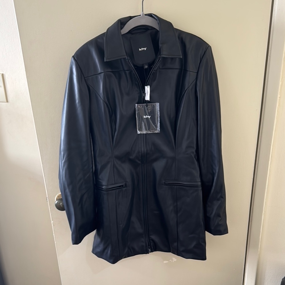 Khy Faux Leather Mini Dress (or jacket) new!